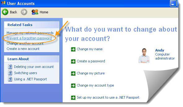 prevent a forgotten password