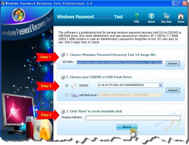 Create a Windows 7 Password reset disk