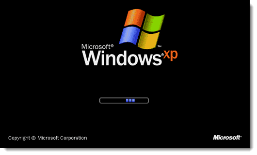 loading windows xp