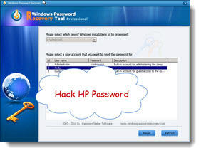 crack laptop password