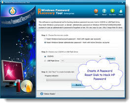 create a dell password reset disk