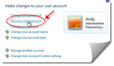 Remove Your Password in Windows 7 Remove Your Password in Windows 7