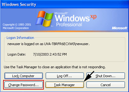 how do i change the administrator password on windows xp