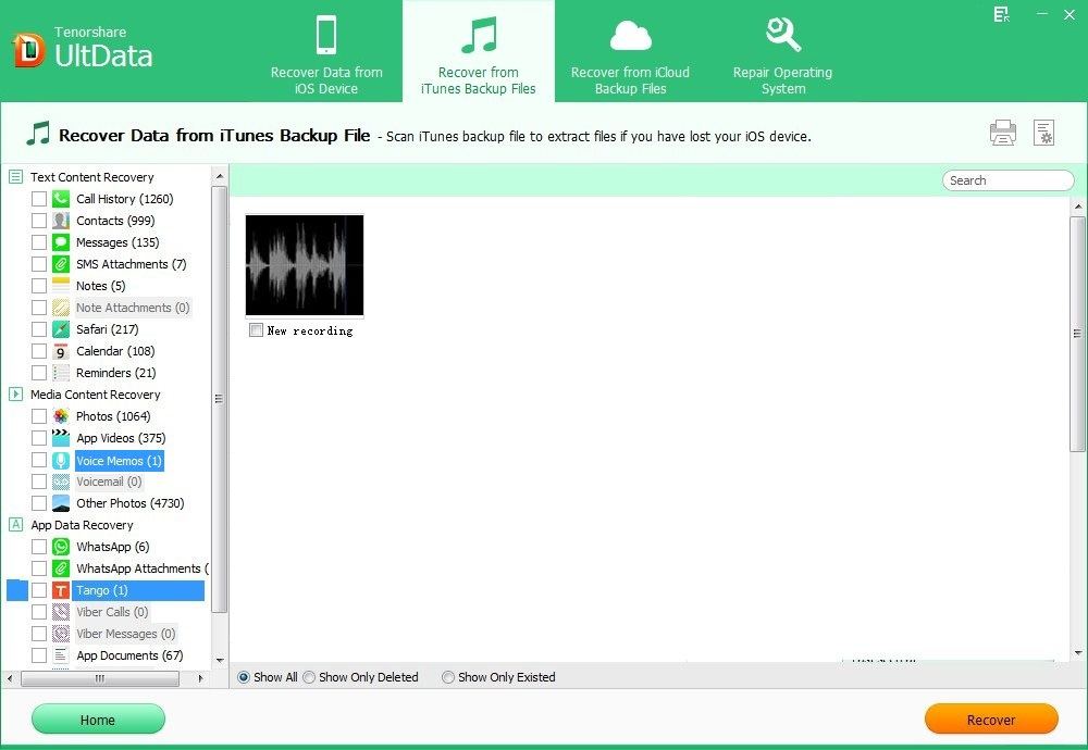 recover voice memos from iphone 5