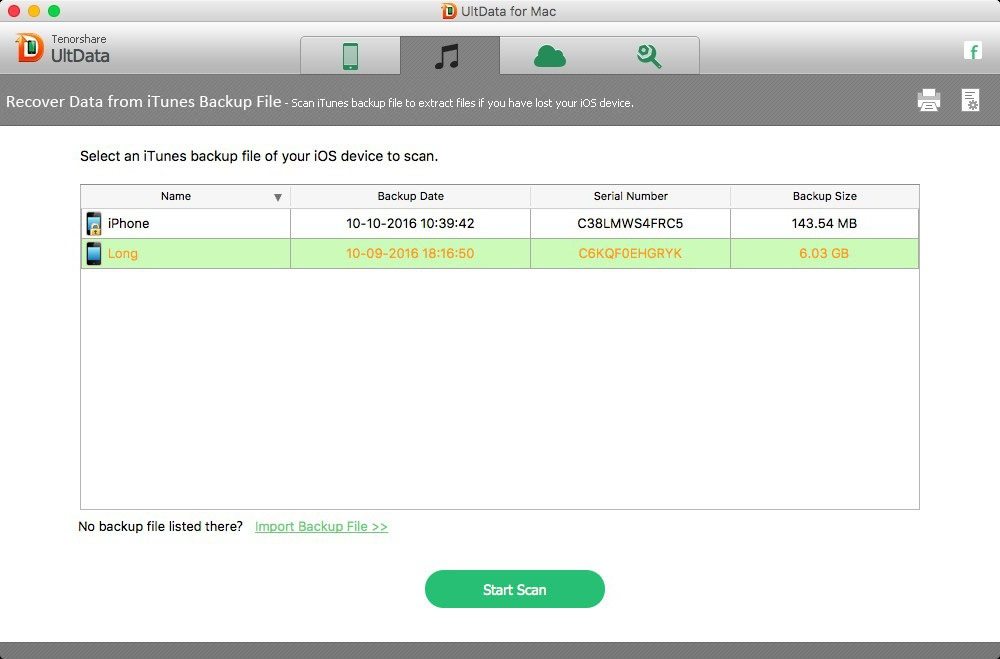 recover data from itunes backup