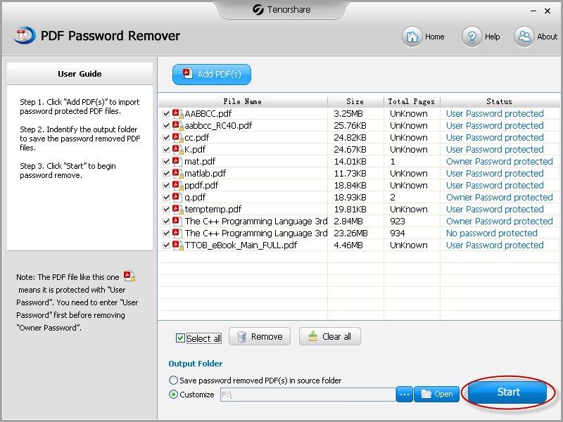 how to remove pdf permission windows