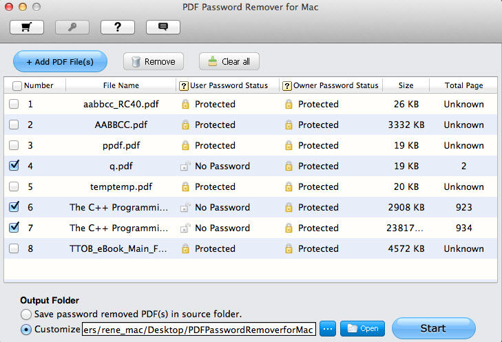 remove pdf file password on mac os x