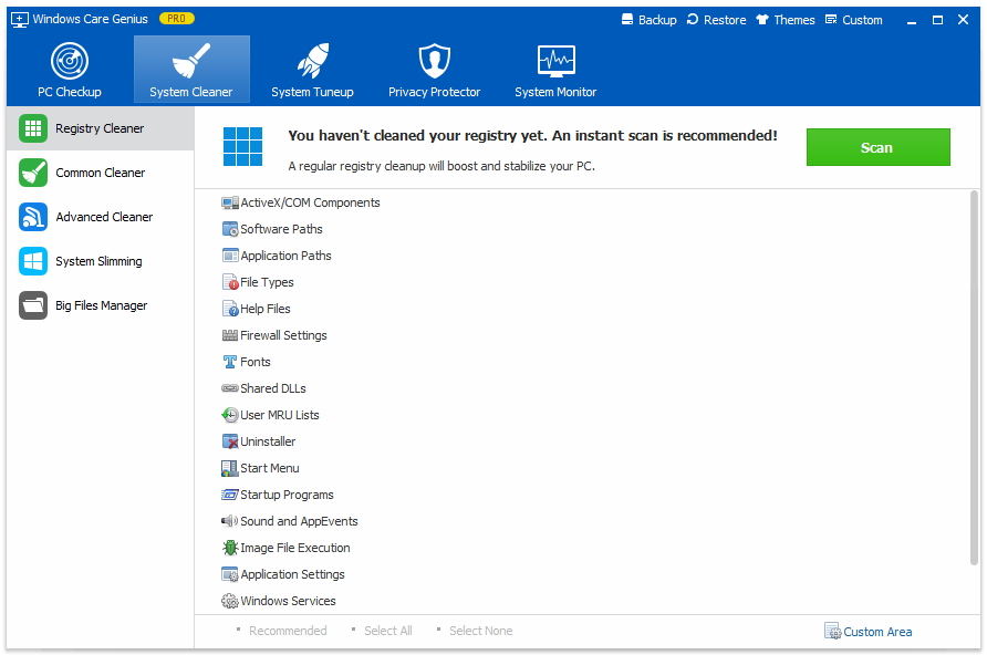 registry cleaner