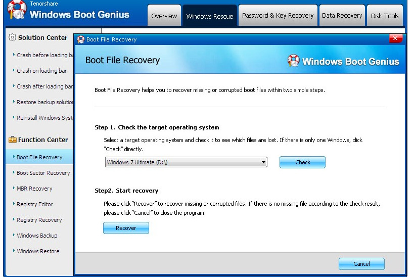 Boot File Recovery
