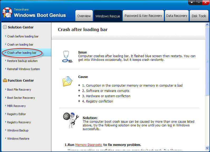 crash after loading bar