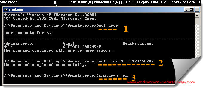 bypass windows password xp