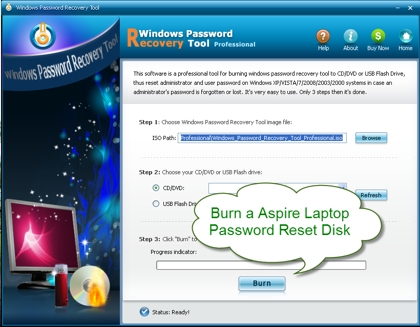 Free vista password reset disk