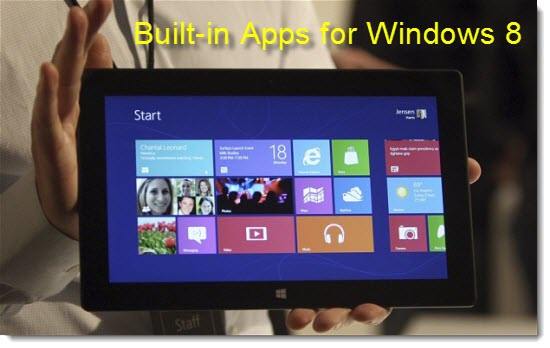 Built-in Apps for Windows 8