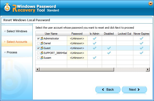 windows 7 password reset software