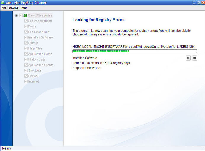 auslogics registry cleaner