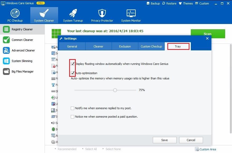 registry cleaner