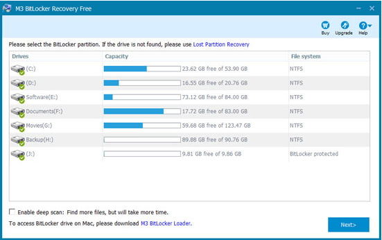 bitlocker password recovery