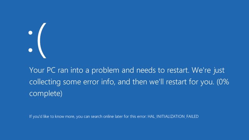 windows 10 ran into blue screen of death