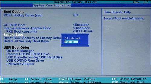 dell uefi change boot order
