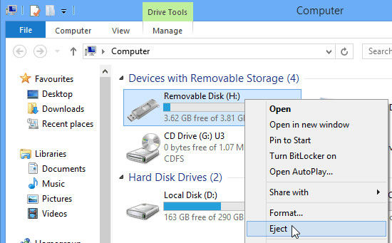 eject hardware