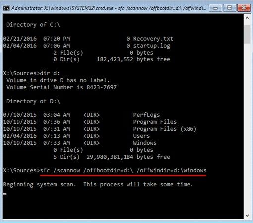 fix corrupted system files