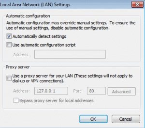 automatically detect settings
