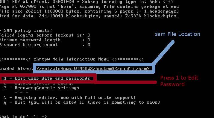 Open config folder and choose Security Accounts Manager (SAM)