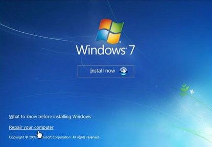 windows 7 missing operating system
