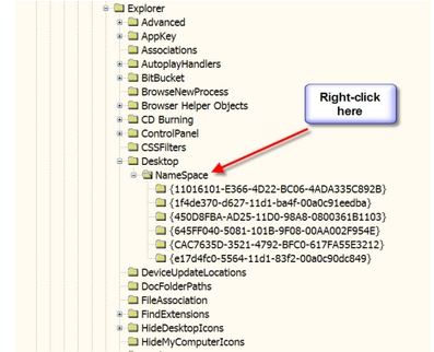 show the missing recycle bin in windows vista