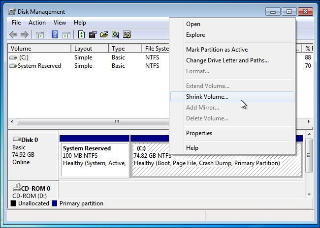 shrink volume