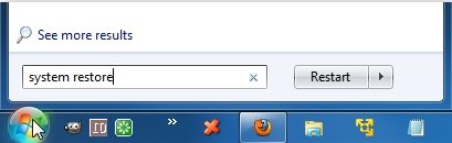 how to recover windows 7 computer with system restore