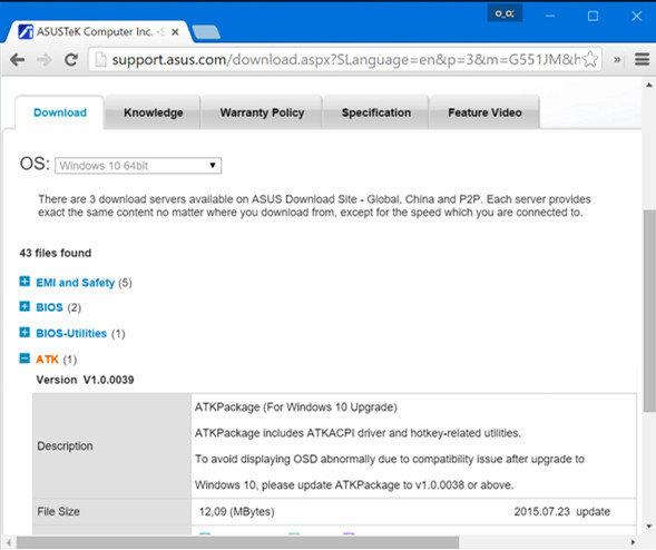 update hardware drivers on windows