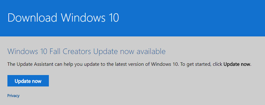 download windows 10 feature update 1709