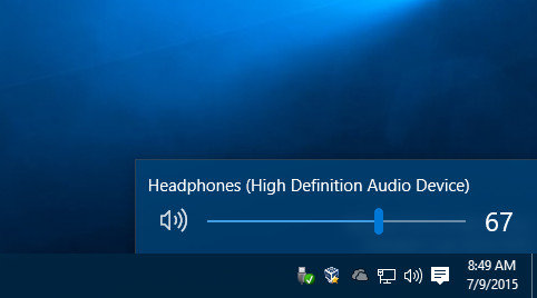 windows 10 volume control not working