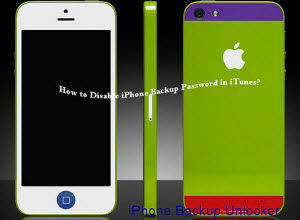 how to disable iphone 4s backup password in itunes