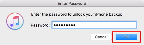 unlock iTunes backup password