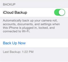 backup iphone 5c before ios upgrade