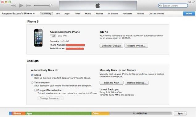 backup iphone 5s before upgrading to ios 8