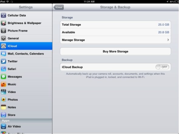how to set icloud backup
