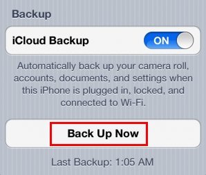 backup iphone photos to icloud