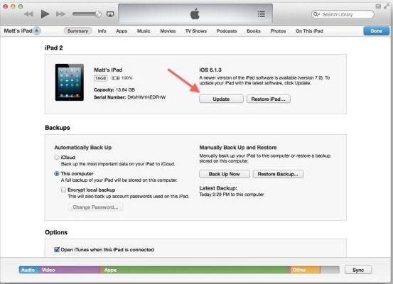 how to upgrade to ios 7