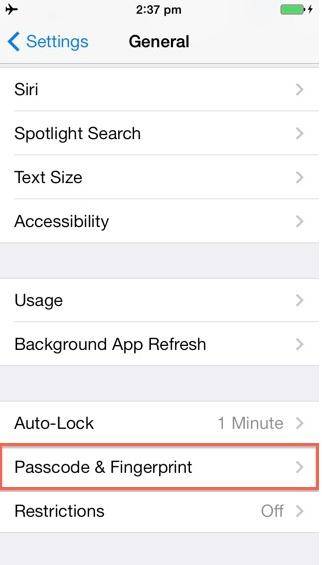 have trouble with iphone 5s' touch id