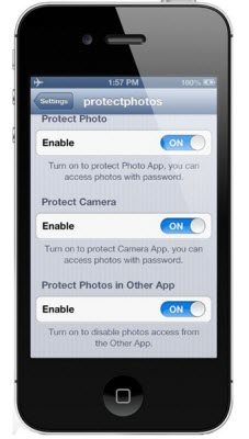 how to lock pictures on iphone