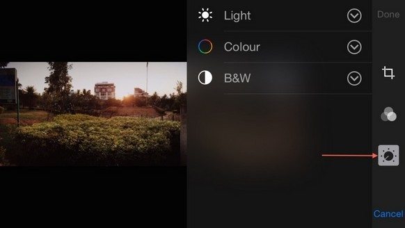 manually adjust photos in ios 8