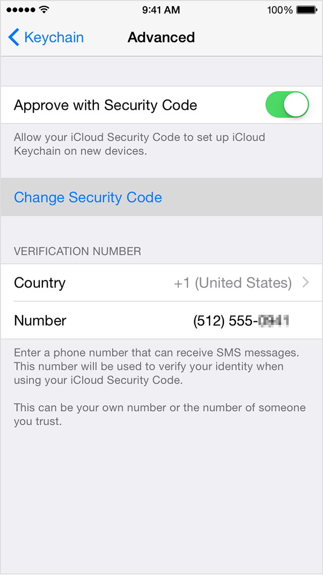 recover icloud security code