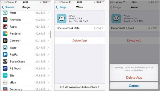 free up iphone space