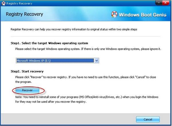 registry repair windows