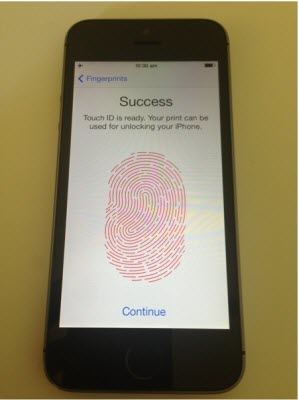 how to activate touch id on iphone 5s