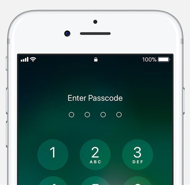 enter passcode