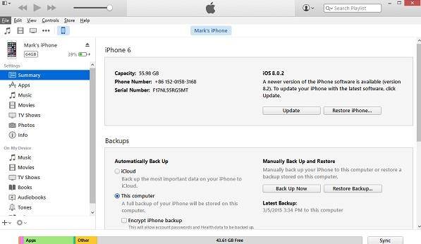 use itunes to get into locked iphone